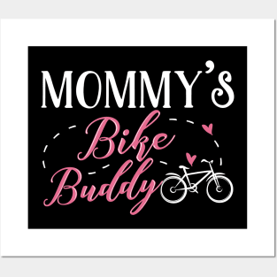 Bike Mom and Baby Matching T-shirts Gift Posters and Art